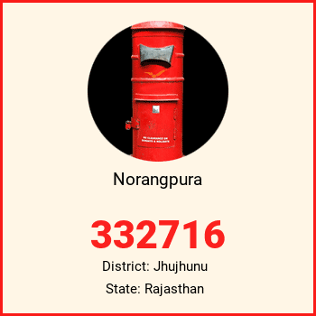 Norangpura pin code, district Jhujhunu in Rajasthan