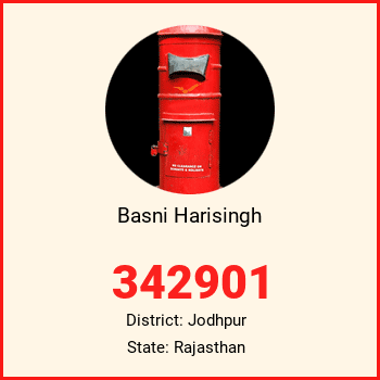 Basni Harisingh pin code, district Jodhpur in Rajasthan