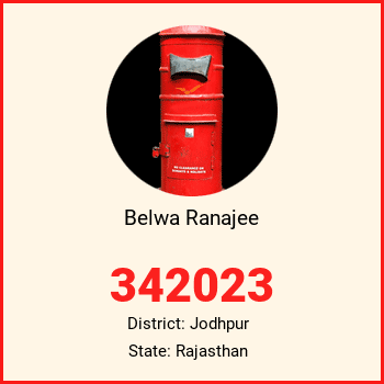 Belwa Ranajee pin code, district Jodhpur in Rajasthan