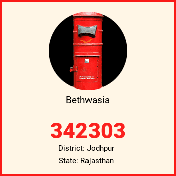 Bethwasia pin code, district Jodhpur in Rajasthan