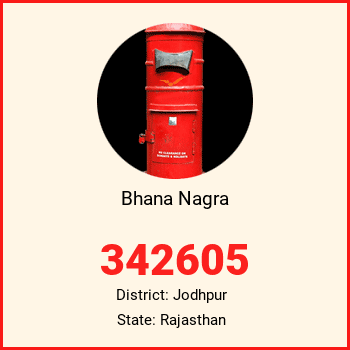 Bhana Nagra pin code, district Jodhpur in Rajasthan