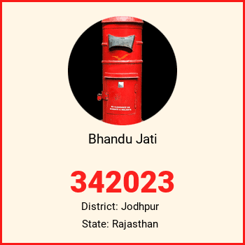 Bhandu Jati pin code, district Jodhpur in Rajasthan