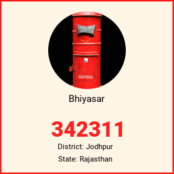 Bhiyasar pin code, district Jodhpur in Rajasthan