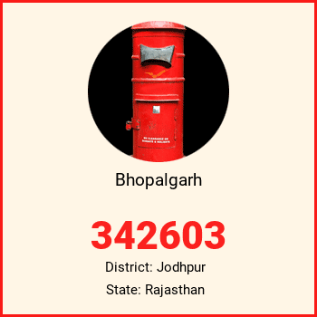 Bhopalgarh pin code, district Jodhpur in Rajasthan