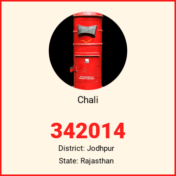 Chali pin code, district Jodhpur in Rajasthan