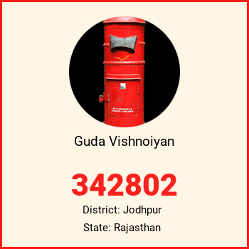 Guda Vishnoiyan pin code, district Jodhpur in Rajasthan