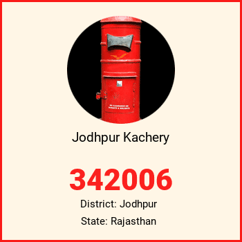Jodhpur Kachery pin code, district Jodhpur in Rajasthan