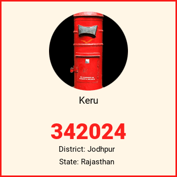Keru pin code, district Jodhpur in Rajasthan