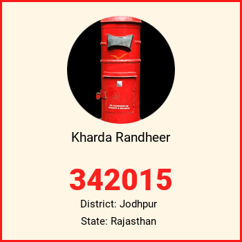 Kharda Randheer pin code, district Jodhpur in Rajasthan