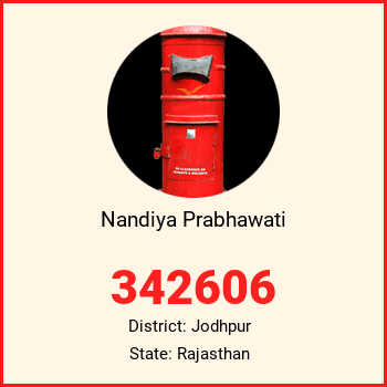 Nandiya Prabhawati pin code, district Jodhpur in Rajasthan