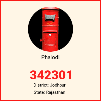 Phalodi pin code, district Jodhpur in Rajasthan