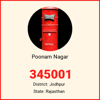 Poonam Nagar pin code, district Jodhpur in Rajasthan