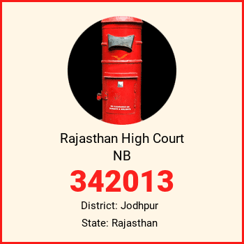 Rajasthan High Court NB pin code, district Jodhpur in Rajasthan