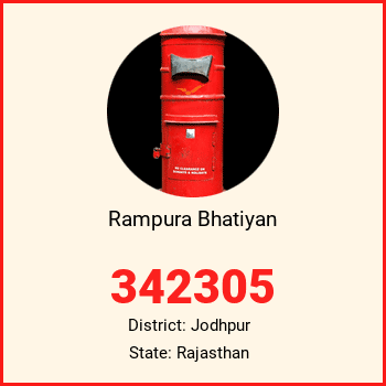 Rampura Bhatiyan pin code, district Jodhpur in Rajasthan