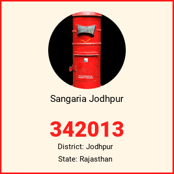 Sangaria Jodhpur pin code, district Jodhpur in Rajasthan
