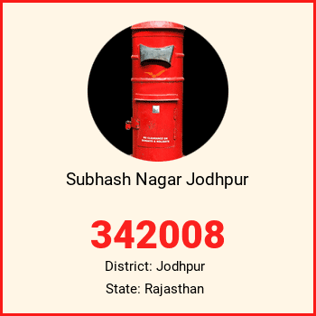 Subhash Nagar Jodhpur pin code, district Jodhpur in Rajasthan