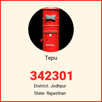 Tepu pin code, district Jodhpur in Rajasthan