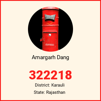Amargarh Dang pin code, district Karauli in Rajasthan