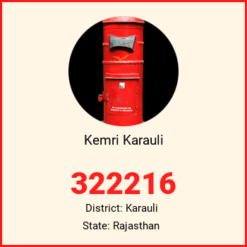 Kemri Karauli pin code, district Karauli in Rajasthan