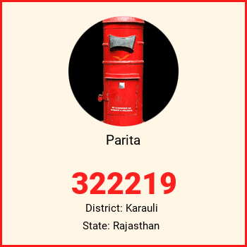 Parita pin code, district Karauli in Rajasthan