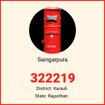 Saingarpura pin code, district Karauli in Rajasthan