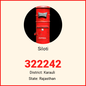 Siloti pin code, district Karauli in Rajasthan