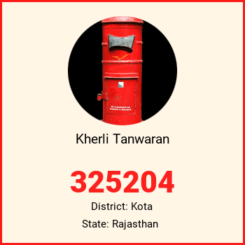 Kherli Tanwaran pin code, district Kota in Rajasthan