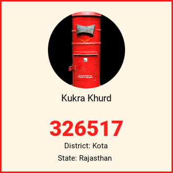 Kukra Khurd pin code, district Kota in Rajasthan