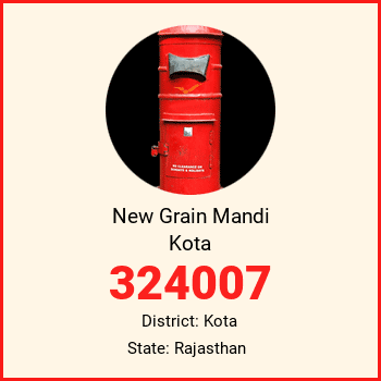New Grain Mandi Kota pin code, district Kota in Rajasthan