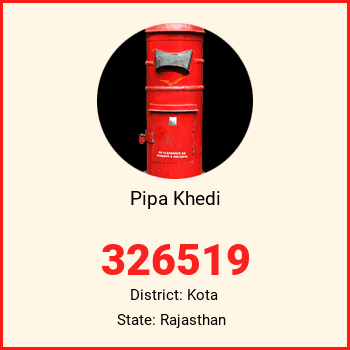 Pipa Khedi pin code, district Kota in Rajasthan