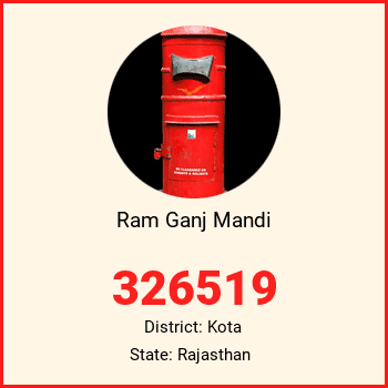 Ram Ganj Mandi pin code, district Kota in Rajasthan