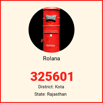 Rolana pin code, district Kota in Rajasthan