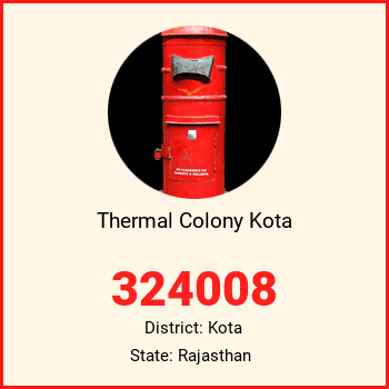 Thermal Colony Kota pin code, district Kota in Rajasthan