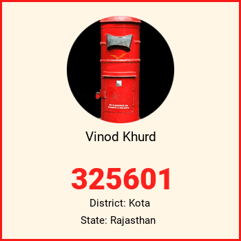 Vinod Khurd pin code, district Kota in Rajasthan