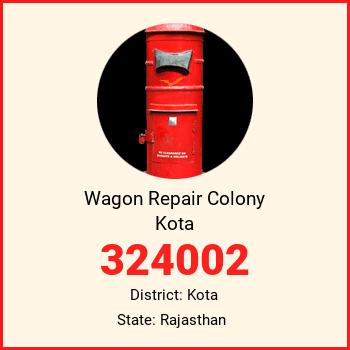 Wagon Repair Colony Kota pin code, district Kota in Rajasthan