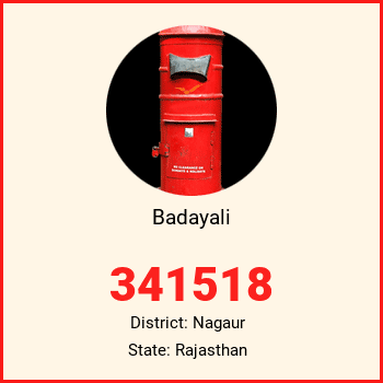 Badayali pin code, district Nagaur in Rajasthan