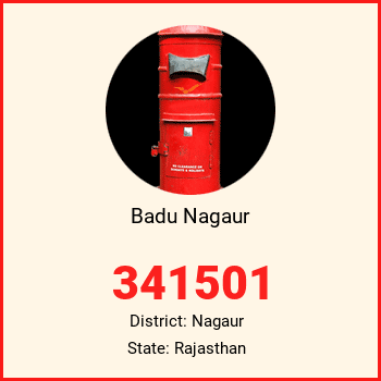 Badu Nagaur pin code, district Nagaur in Rajasthan