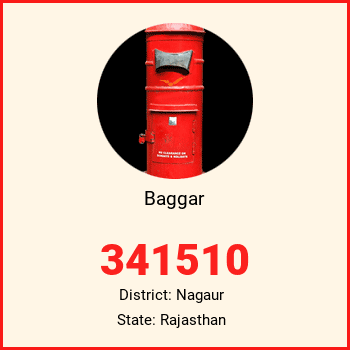 Baggar pin code, district Nagaur in Rajasthan