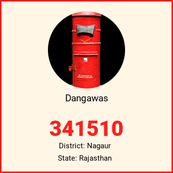 Dangawas pin code, district Nagaur in Rajasthan