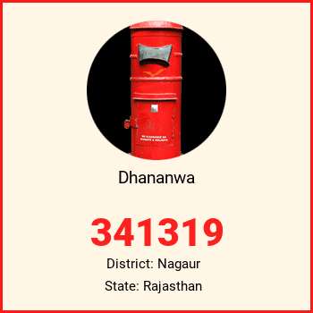 Dhananwa pin code, district Nagaur in Rajasthan
