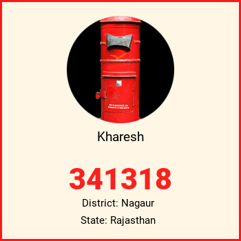 Kharesh pin code, district Nagaur in Rajasthan