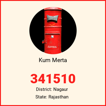 Kum Merta pin code, district Nagaur in Rajasthan