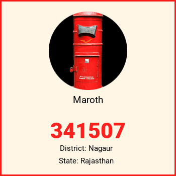 Maroth pin code, district Nagaur in Rajasthan