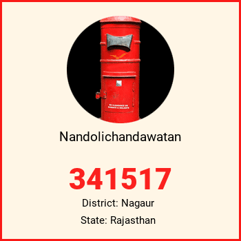 Nandolichandawatan pin code, district Nagaur in Rajasthan