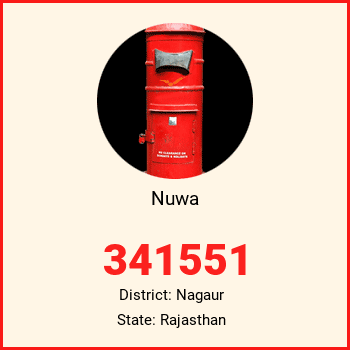 Nuwa pin code, district Nagaur in Rajasthan
