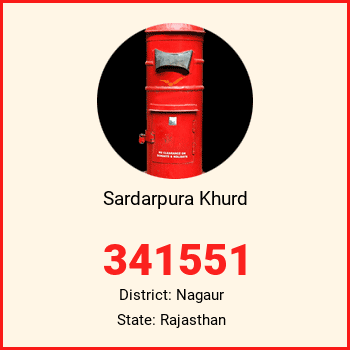 Sardarpura Khurd pin code, district Nagaur in Rajasthan