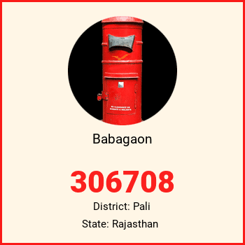 Babagaon pin code, district Pali in Rajasthan