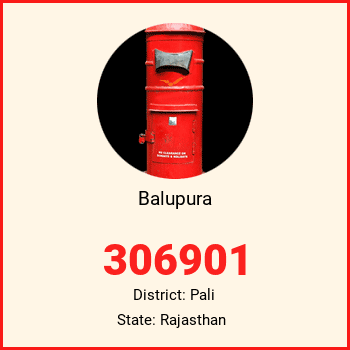 Balupura pin code, district Pali in Rajasthan