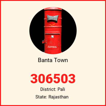 Banta Town pin code, district Pali in Rajasthan
