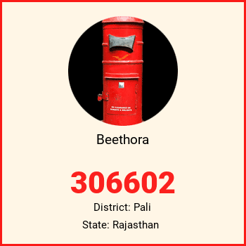 Beethora pin code, district Pali in Rajasthan
